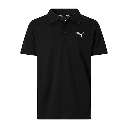 PUMA Big Boys Moisture Wicking Short Sleeve Graphic T-Shirt, Large , Black