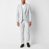 J. Ferrar Slim Ultra Comfort Mens Slim Fit Easy Care Stretch Fabric Long Sleeve Dress Shirt