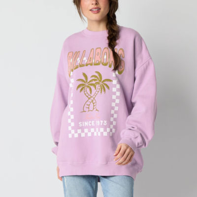 Billabong Womens Juniors Crew Neck Long Sleeve Sweatshirt