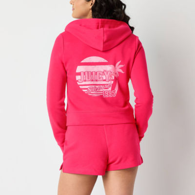 Juicy By Juicy Couture Womens Long Sleeve Zipper Hoodie