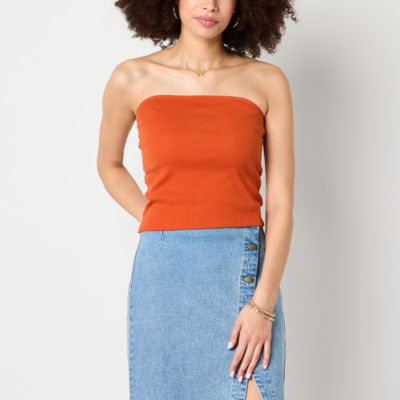 a.n.a Ribbed Womens Tube Top