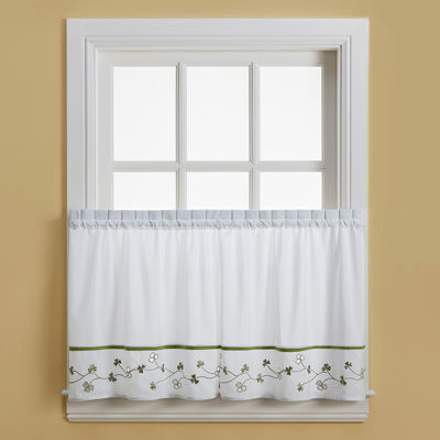 CHF Clover 2-pc. Rod Pocket Window Tier