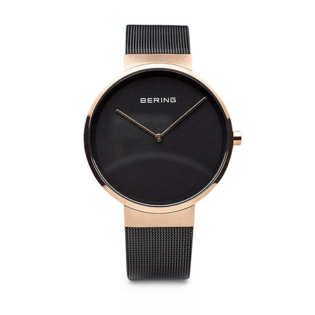 Bering Mens Two Tone Mesh Bracelet Watch-14539-166, One Size -  25504960018