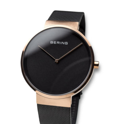 Bering Mens Two Tone Mesh Bracelet Watch-14539-166