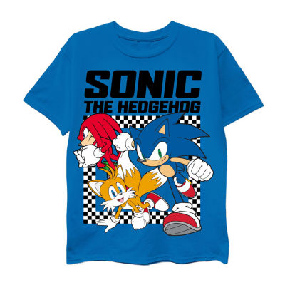 Little & Big Boys Crew Neck Short Sleeve Sonic the Hedgehog Graphic T-Shirt