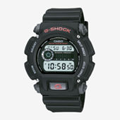 Casio® Mens G-Shock Black/Black Square Strap Watch