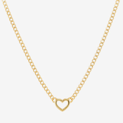 Womens 14K Gold Heart Pendant Necklace JCPenney