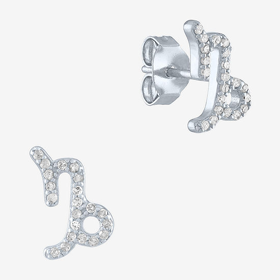 Diamond Addiction "Capicorn" 1/7 CT. T.W. Lab Grown White Diamond Sterling Silver Stud Earrings