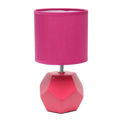 Simple Designs Round Prism Mini Table Lamp