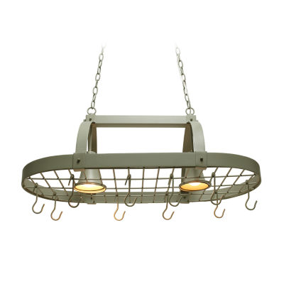 All the Rages Nickel Pot Rack Pendant Light