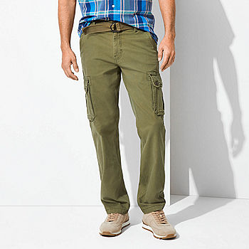 St. John's Bay Belted Mens Straight Fit Cargo Pant - JCPenney
