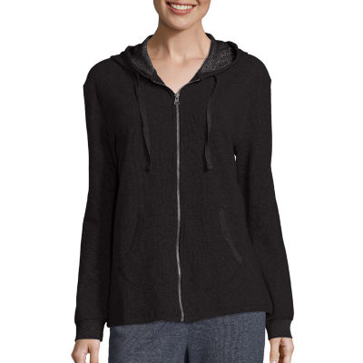 Hanes Womens Long Sleeve French Terry Zip Hoodie - JCPenney