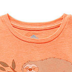 Thereabouts Little & Big Girls Adaptive Round Neck Short Sleeve Graphic T-Shirt