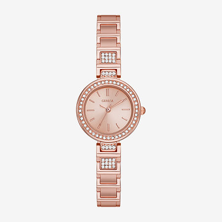 Geneva Womens Crystal Accent Rose Goldtone Bracelet Watch Fmdjm249