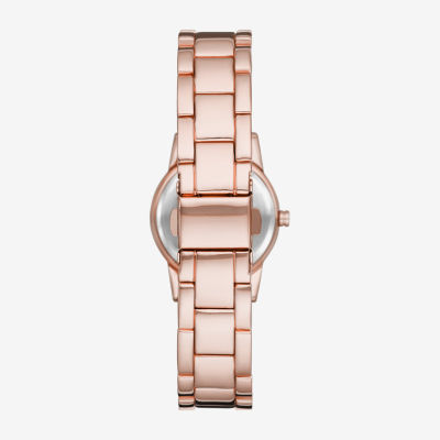 Geneva Womens Crystal Accent Rose Goldtone Bracelet Watch Fmdjm257