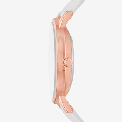 Geneva Ladies Womens White 4-pc. Watch Boxed Set Fmdjset701