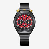 Citizen Avengers Marvel Spiderman Mens Blue Leather Strap Watch Aw1680-03w