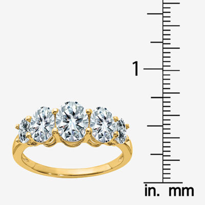 True Light Womens / CT. T.W. Lab Created White Moissanite 14K Gold Engagement Ring