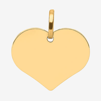 Womens 14K Gold Heart Pendant