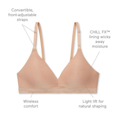 Warners® Play It Cool® Stay Cool and Dry Wireless Lift Comfort Bra RN3281A