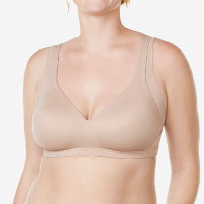 Glamorise Complete Comfort Cotton Front-Closure Racerback Unlined Wireless  Full Coverage Bra 1908