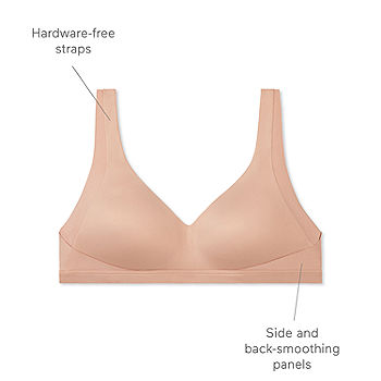 Women's Warner's RA2231A No Side Effects Wirefree Contour Bra (Rosewater  2X) 