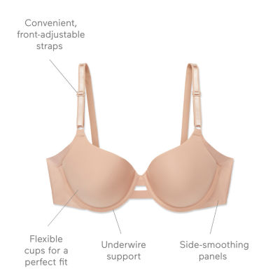 Warners® No Side Effects® Underarm-Smoothing Comfort Underwire Lightly Lined T-Shirt Bra 1356