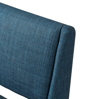 INK+IVY Boomerang Counter Height Upholstered Bar Stool