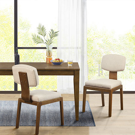 INK+IVY Lemmy 2-pc. Upholstered Dining Chair, One Size, Beige