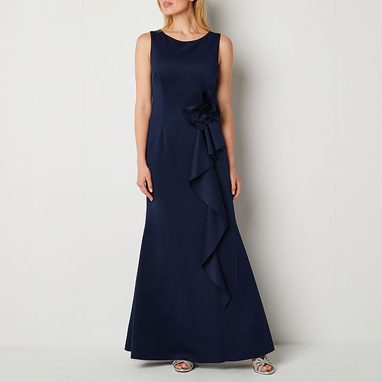 Jessica Howard Sleeveless Evening Gown, Color: Navy - JCPenney