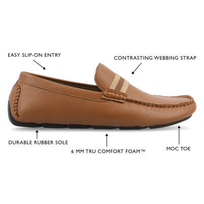 Vance Co Griffin Mens Moc Closed Toe Loafers
