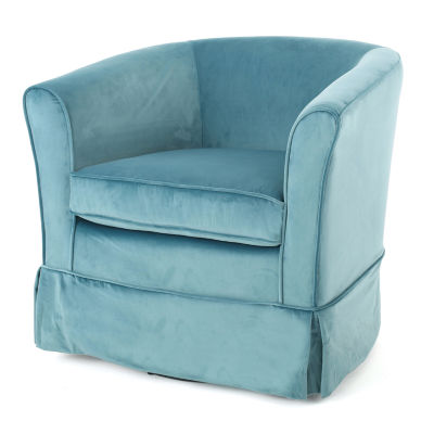 Cecilia Swivel Upholstered Club Chair