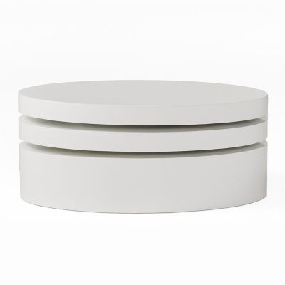 Oval Rotatable Coffee Table