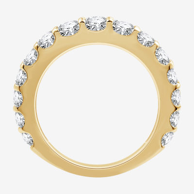 (G / Si1-Si2) 2 CT. T.W. Lab Grown White Diamond 10K Gold Wedding Band