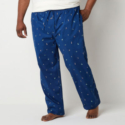 St. John's Bay Mens Big and Tall Poplin Pajama Pants