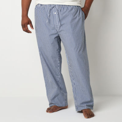 St. John's Bay Mens Big and Tall Poplin Pajama Pants