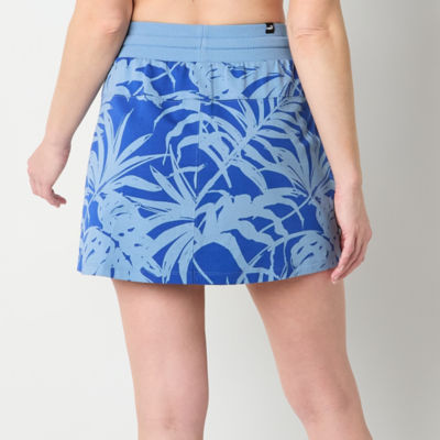 PUMA Womens Mid Rise Midi Active A-Line Skirt