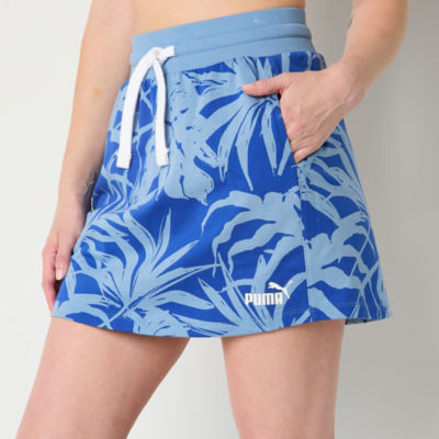 PUMA Womens Mid Rise Midi Active A-Line Skirt