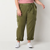 St. John's Bay Women's Beige Flat Front Straight Leg Chino Pants Size –  Shop Thrift World