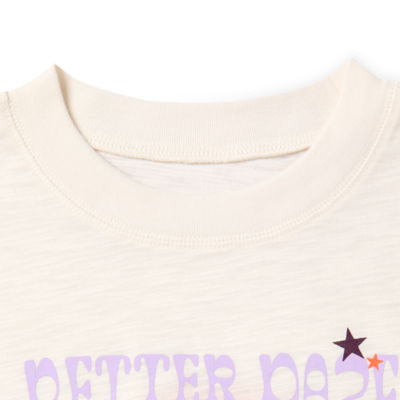 Thereabouts Little & Big Girls Adaptive Oversized Round Neck Short Sleeve Graphic T-Shirt