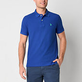U.S. Polo Assn. Interlock Mens Classic Fit Short Sleeve Polo Shirt