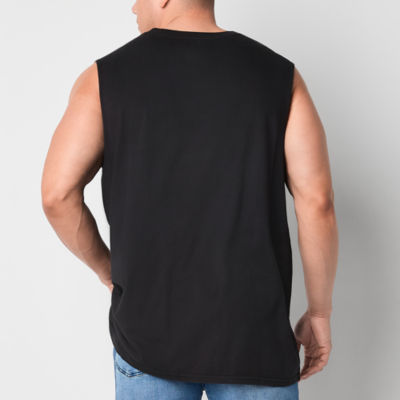 Arizona Big and Tall Mens Crew Neck Sleeveless Tank Top