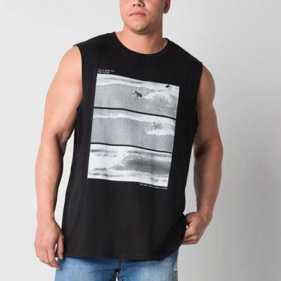 Arizona Big and Tall Mens Crew Neck Sleeveless Tank Top