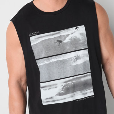 Arizona Big and Tall Mens Crew Neck Sleeveless Tank Top