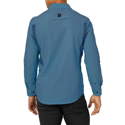 Wrangler All Terrain Gear Mens Regular Fit Long Sleeve Button-Down Shirt