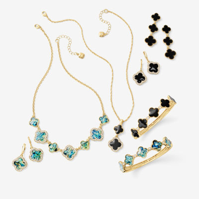 Monet Jewelry Womens Clover Hypoallergenic Drop Earrings