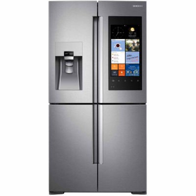 Samsung ENERGY STAR® Smart Wi-Fi Enabled 22 cu. ft. Counter Depth Family Hub™ 4-Door Flex French-Door Refrigerator