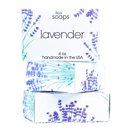 Set Of 3 Lavender Scented Soap