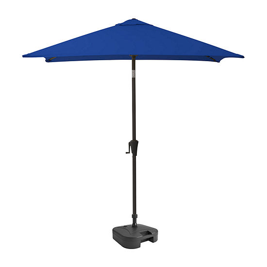 9-Foot Square Tilting Patio Umbrella with Base