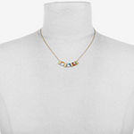Bijoux Bar 16 Inch Link Rectangular Chain Necklace